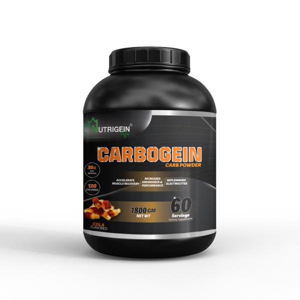 CARBOGEIN Powder, Cola Flavor, Carbohydrate 1800 GM Net Wt.,60 servings.